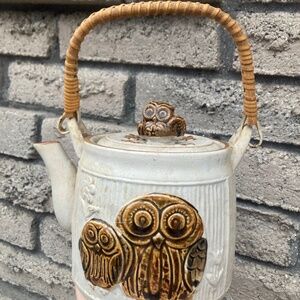 Pottery Owl teapot